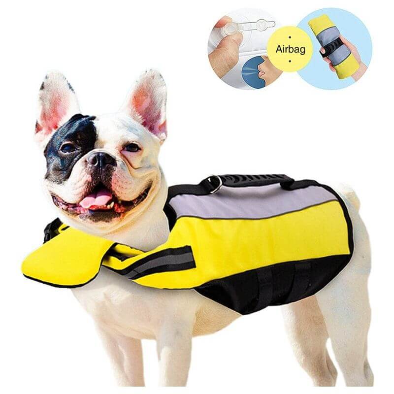 NebulaFlux Fun and colorful pet toys with unique sh Pet Reflective Airbag Nylon Life Jacket