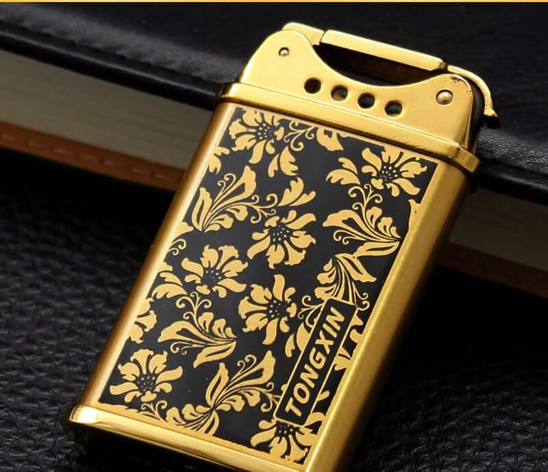 NebulaFlux Gold Fashion Personality Creative Grinding Wheel Lighter