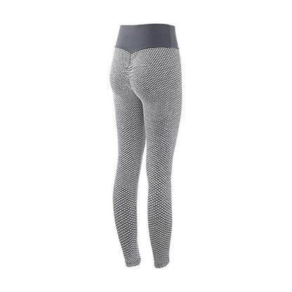 NebulaFlux Grey / 2XL Plaid Leggings Fitness Yoga Pants Women's Seamless High Waist Breathable Gym Leggings