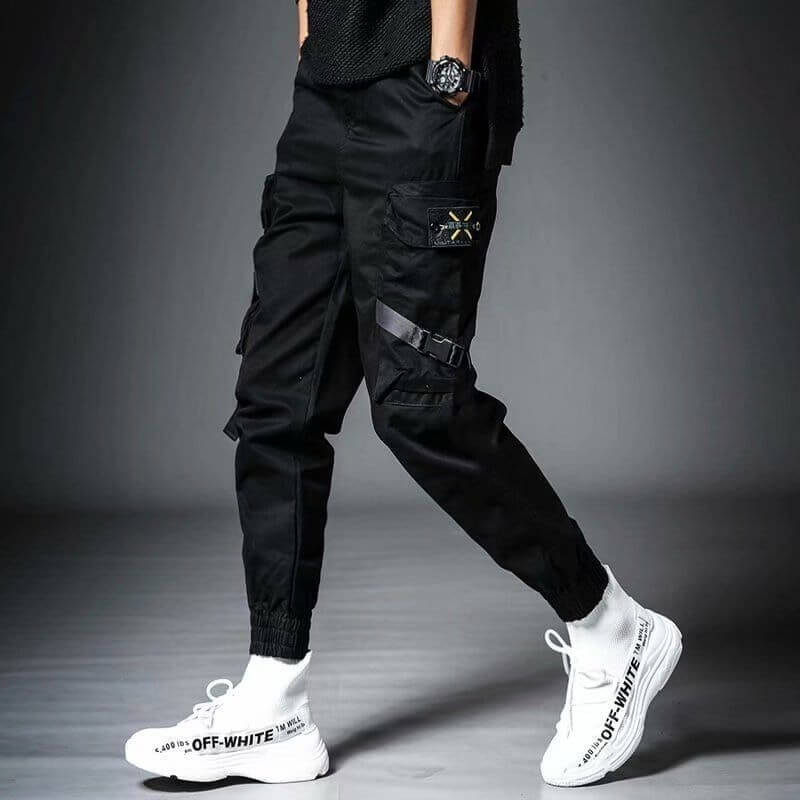 NebulaFlux Guochao Functional Wind Overalls Men's Trousers