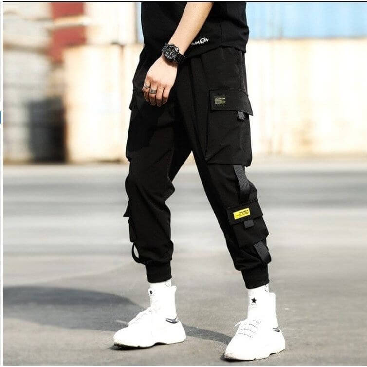 NebulaFlux Guochao Functional Wind Overalls Men's Trousers