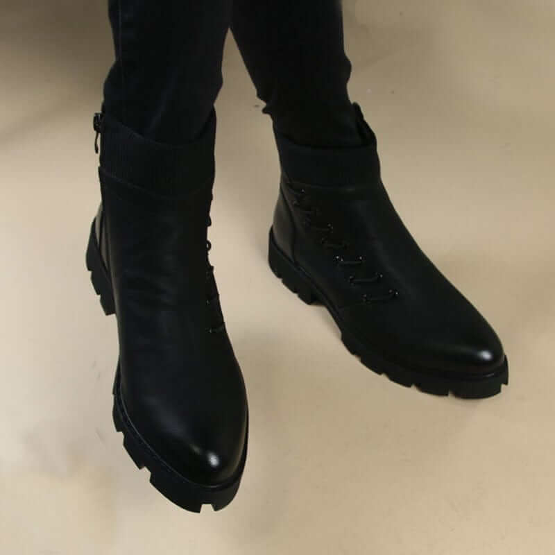 NebulaFlux High-top sneakers and chunky boots Black / 43 Ankle Boots Trend Martin Boots Motorcycle Boots