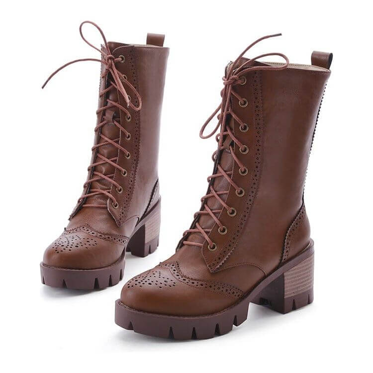 NebulaFlux High-top sneakers and chunky boots Brown / 41 Martin boots women's boots