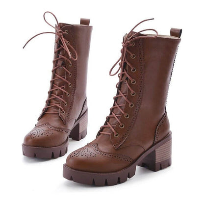 NebulaFlux High-top sneakers and chunky boots Brown / 41 Martin boots women's boots