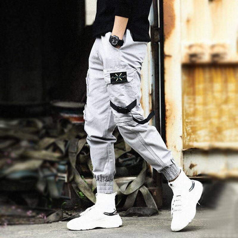 NebulaFlux K603 grey / 2XL Guochao Functional Wind Overalls Men's Trousers