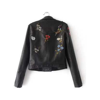 NebulaFlux Leather jackets with bold hardware Black / S Loose leather jacket