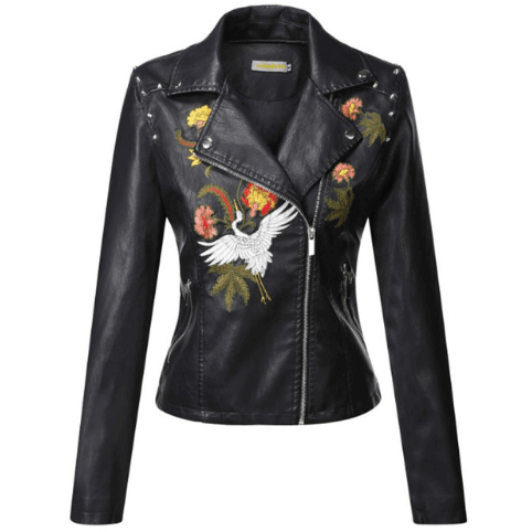 NebulaFlux Leather jackets with bold hardware D / L Leather coats Motorcycle Jacket