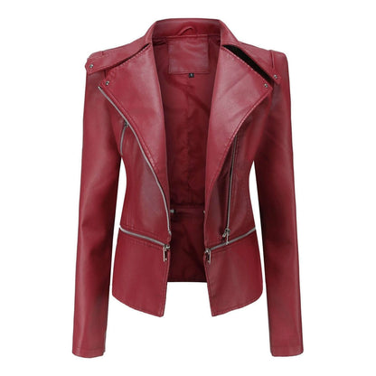 NebulaFlux Leather jackets with bold hardware Motorcycle Leather Jacket