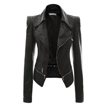 NebulaFlux Leather jackets with bold hardware Motorcycle Leather Jacket