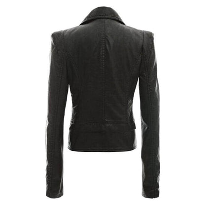 NebulaFlux Leather jackets with bold hardware Motorcycle Leather Jacket