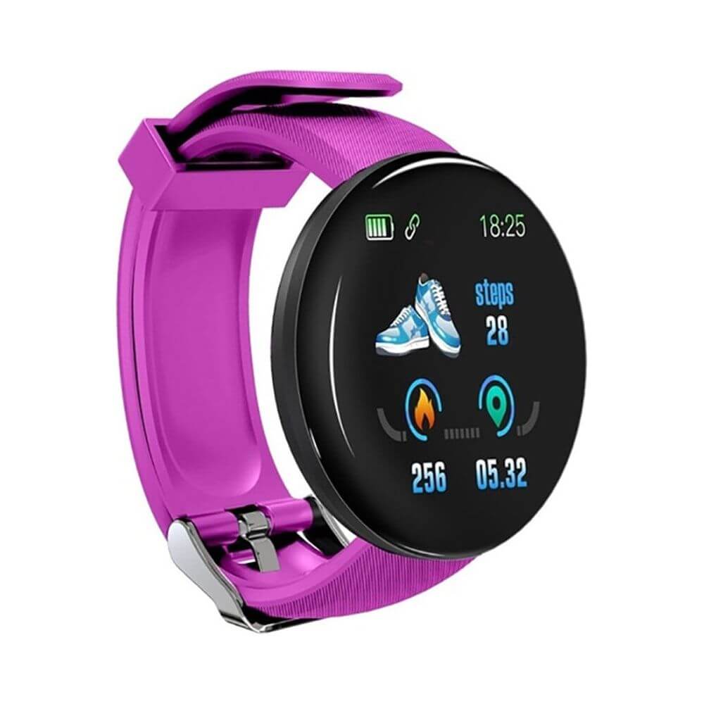 NebulaFlux Smart water bottles and hydration tracke Purple D18 Bluetooth Smart Watch, Men Women