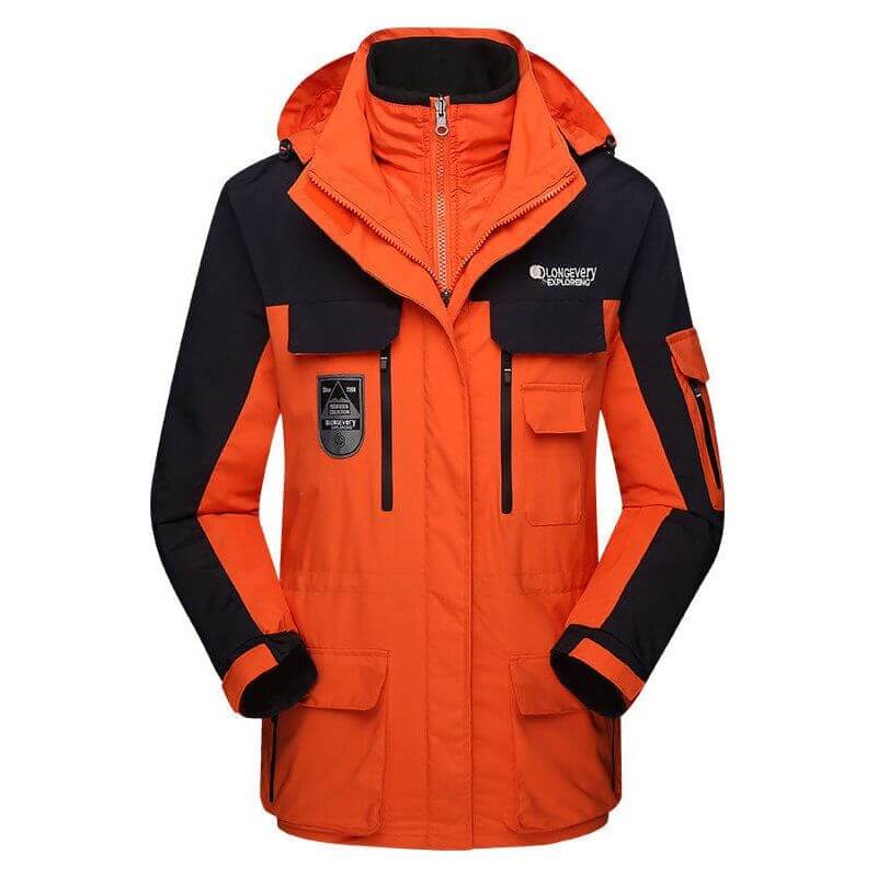 NebulaFlux Technical jackets and windbreakers Orangemale / S Three In One Jacket With Two Detachable Jackets