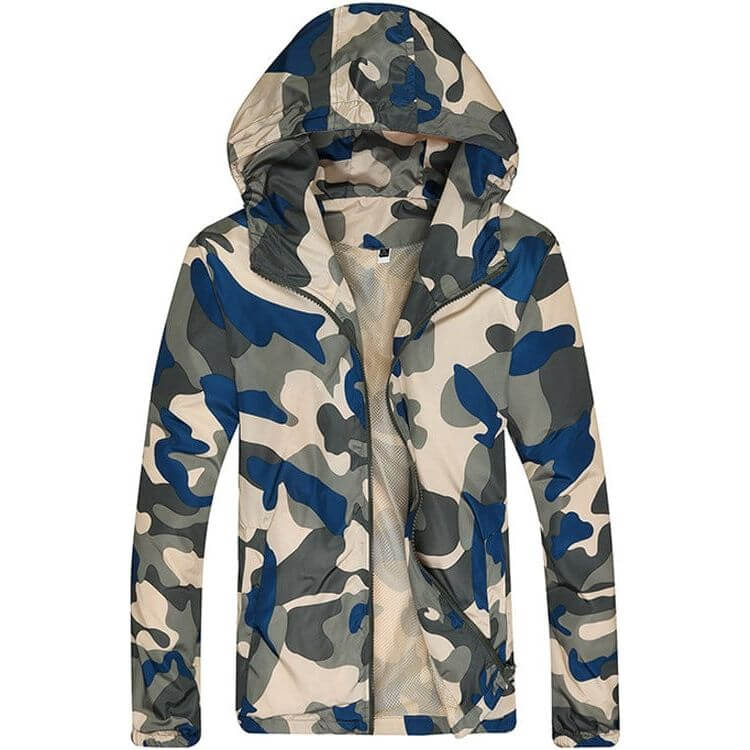 NebulaFlux Technical jackets and windbreakers Yellow blue / M Men's Slim Camouflage Jacket Jacket Fashion Jacket Clothes