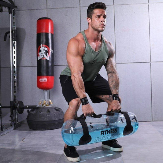 NebulaFlux Transparent Cylindrical Weight-bearing Fitness Water Dumbbell Fitness Exercise Training Weightlifting Equipment