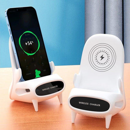 NebulaFlux White / USB Portable Mini Chair Wireless Charger Desk\