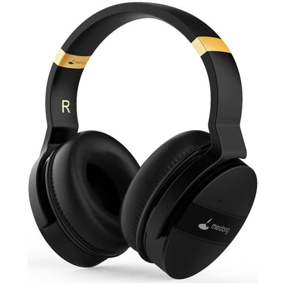 NebulaFlux Wireless headphones with fitness trackin Black Noise Canceling Headphones Computer Mobile Bass