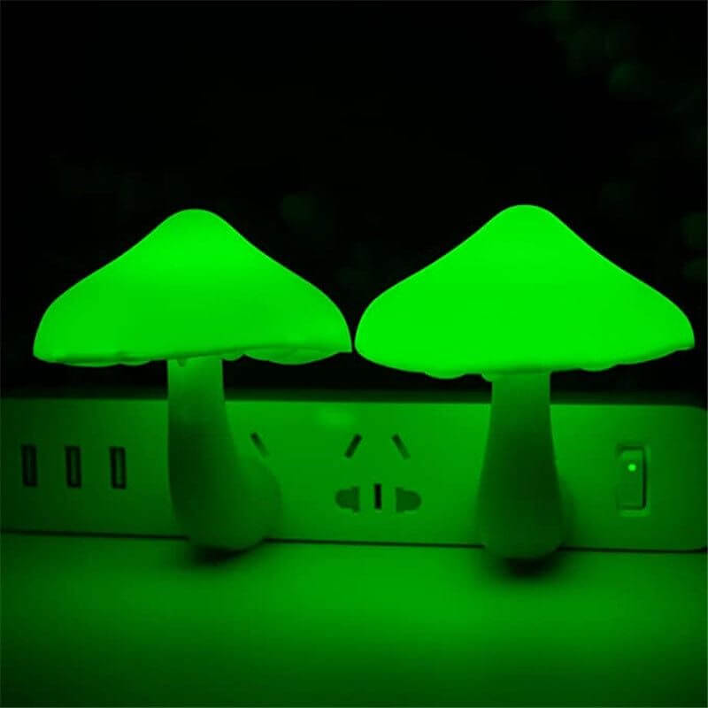 NebulaFlux decorations LED Night Light Mushroom Wall Socket Lamp
